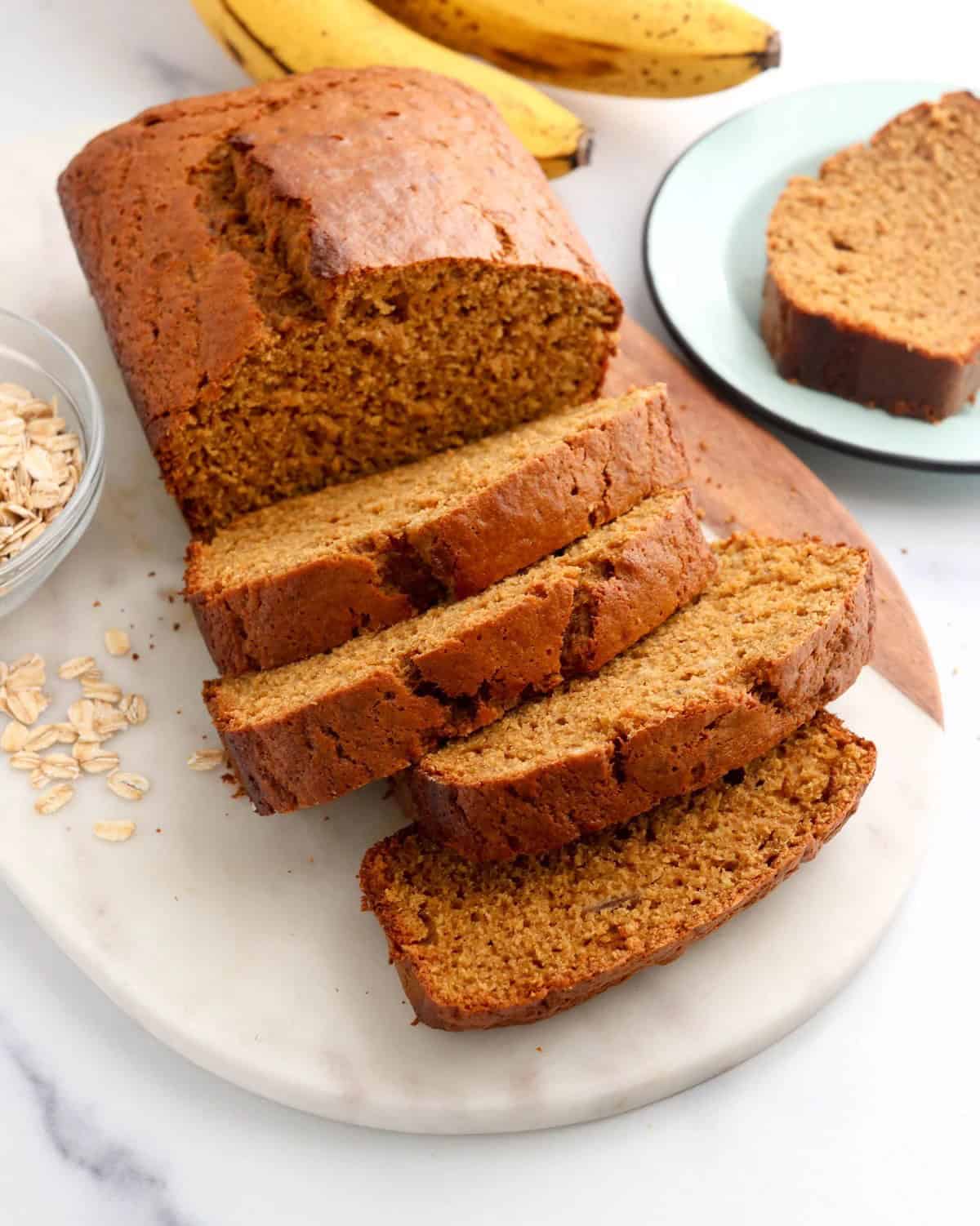 Oat Flour Banana Bread