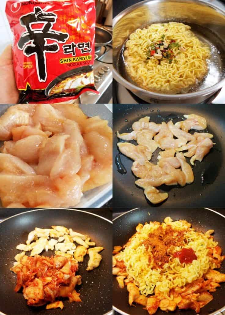 Stir-fried Korean Ramyun Noodles