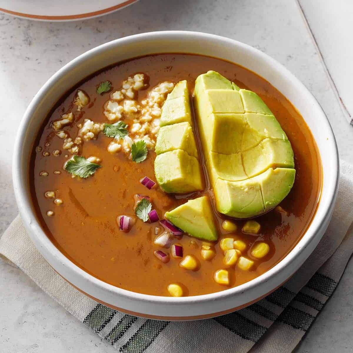 Slow-Cooker Sweet Potato Chocolate Mole Soup