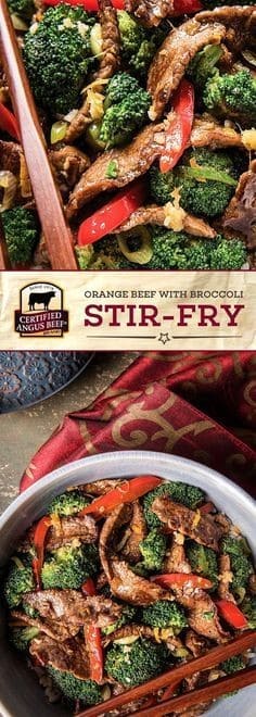 Orange Beef With Broccoli Stir-Fry