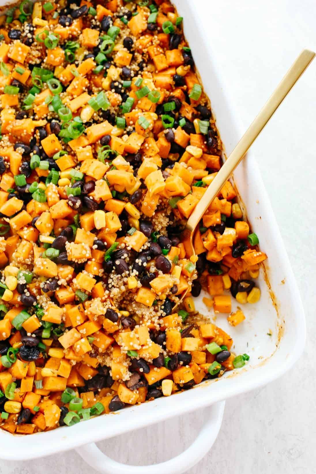 Sweet Potato & Black Bean Quinoa Bake