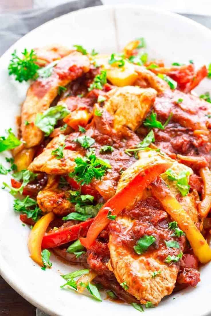 20-Minute Low Carb Turkey And Peppers