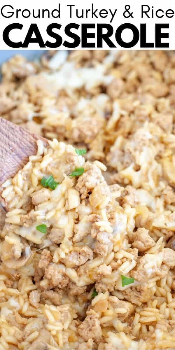 Ground Turkey And Rice Casserole