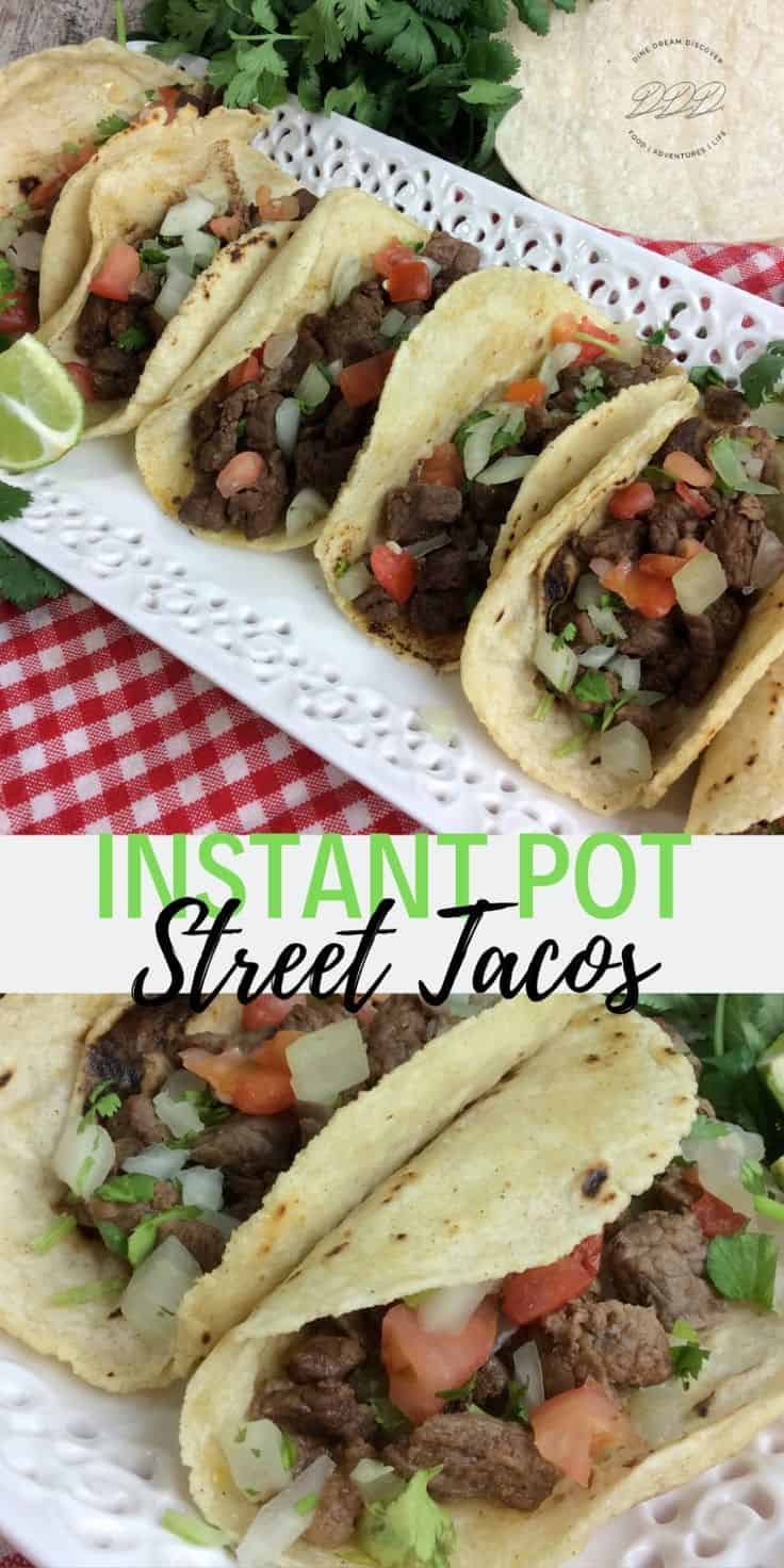 Instant Pot Carne Asada Street Tacos