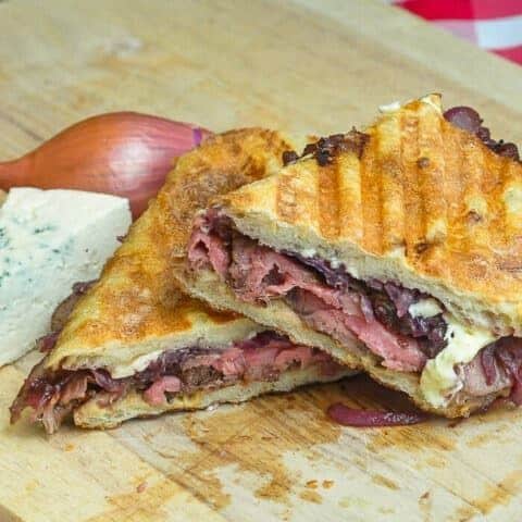 Eggplant, Prosciutto, and Pesto Pressed Sandwiches