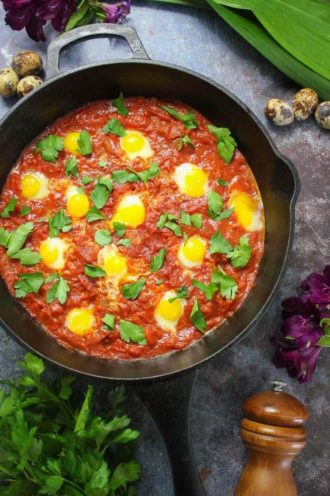 Shakshuka With Quail Eggs