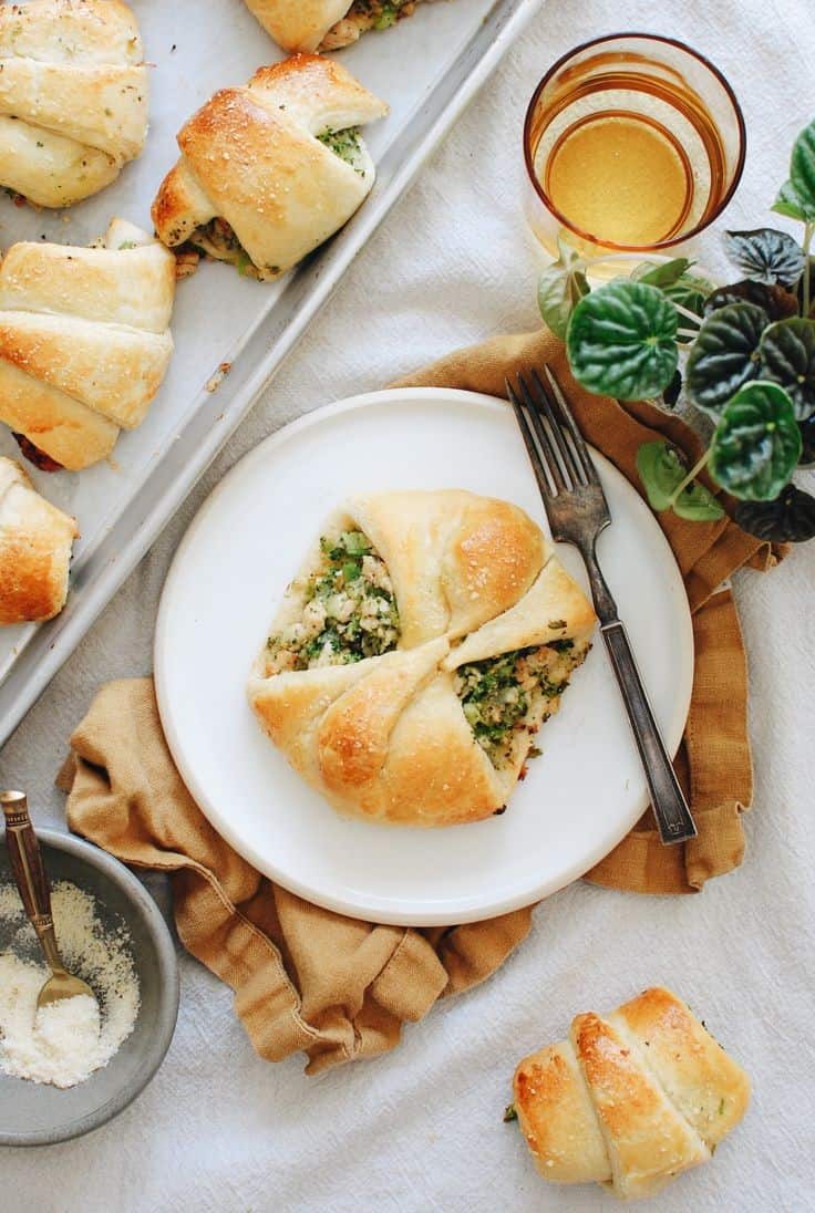 Chicken And Broccoli Stuffed Crescent Rolls