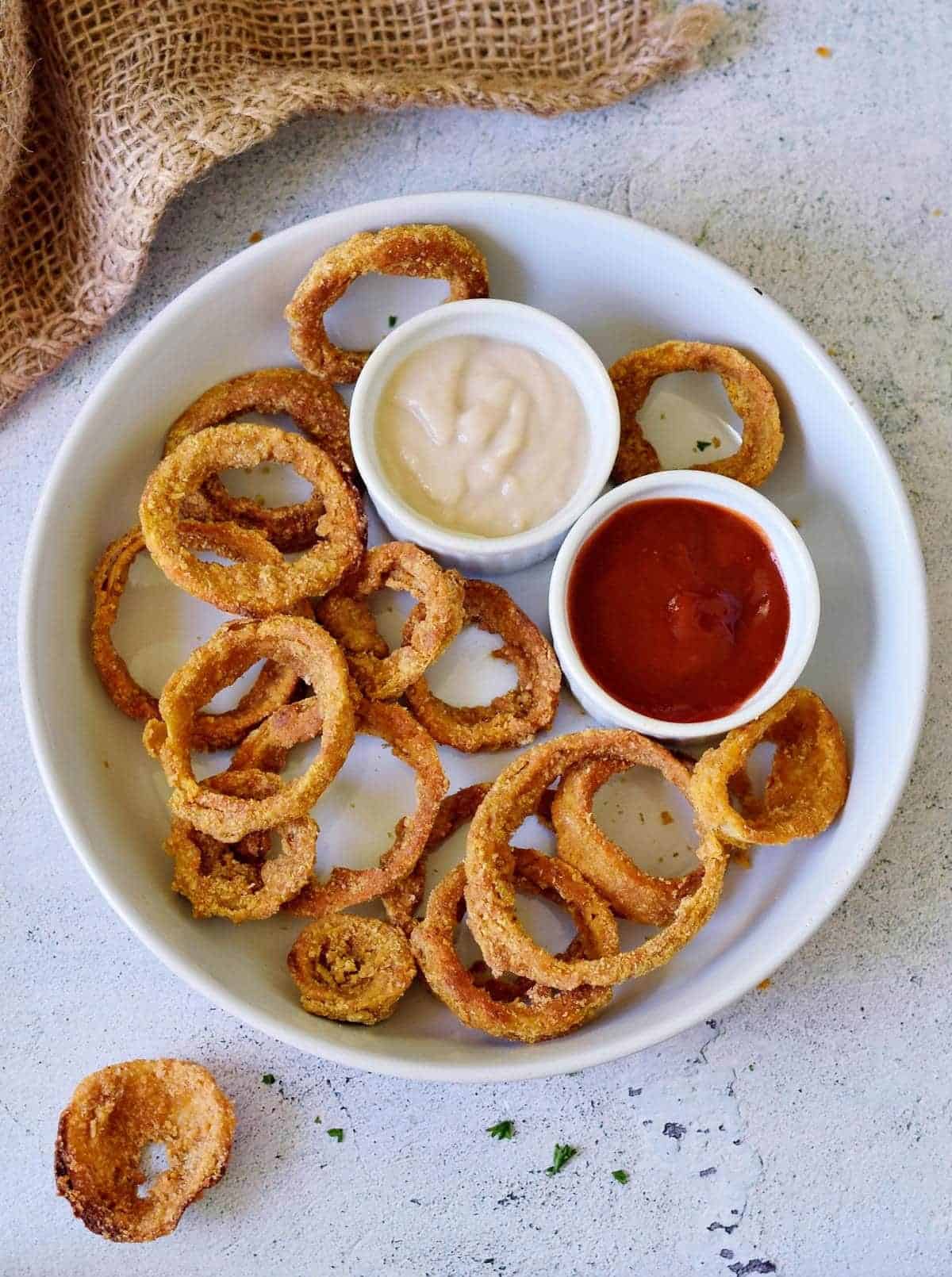 Baked Vegan Onion Rings