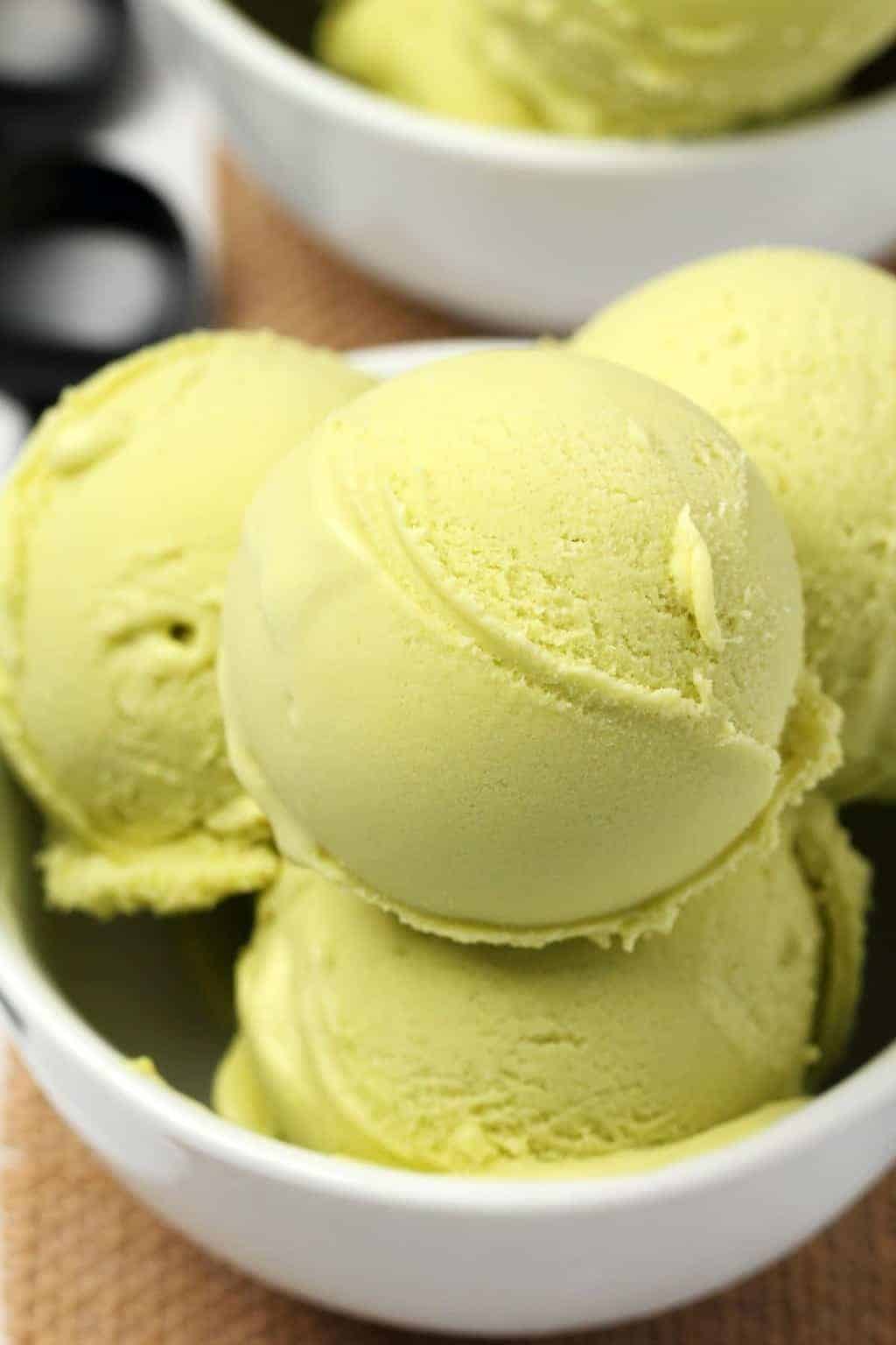 Vegan Avocado Ice Cream