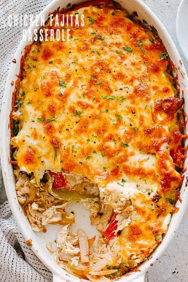 Chicken Fajitas Casserole