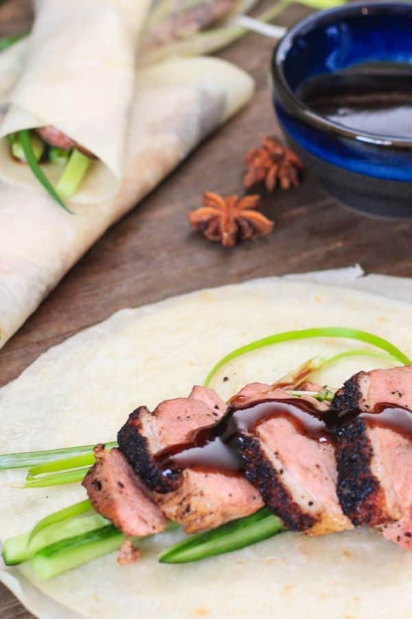 Smoked Duck Pancakes