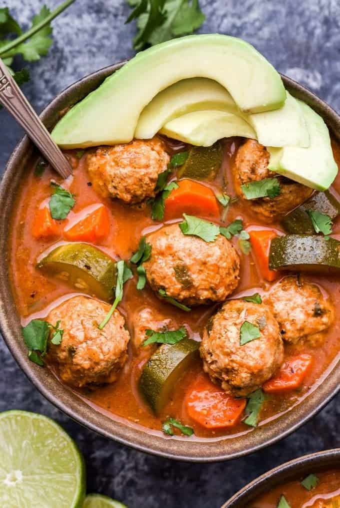 Mexican Meatball Soup