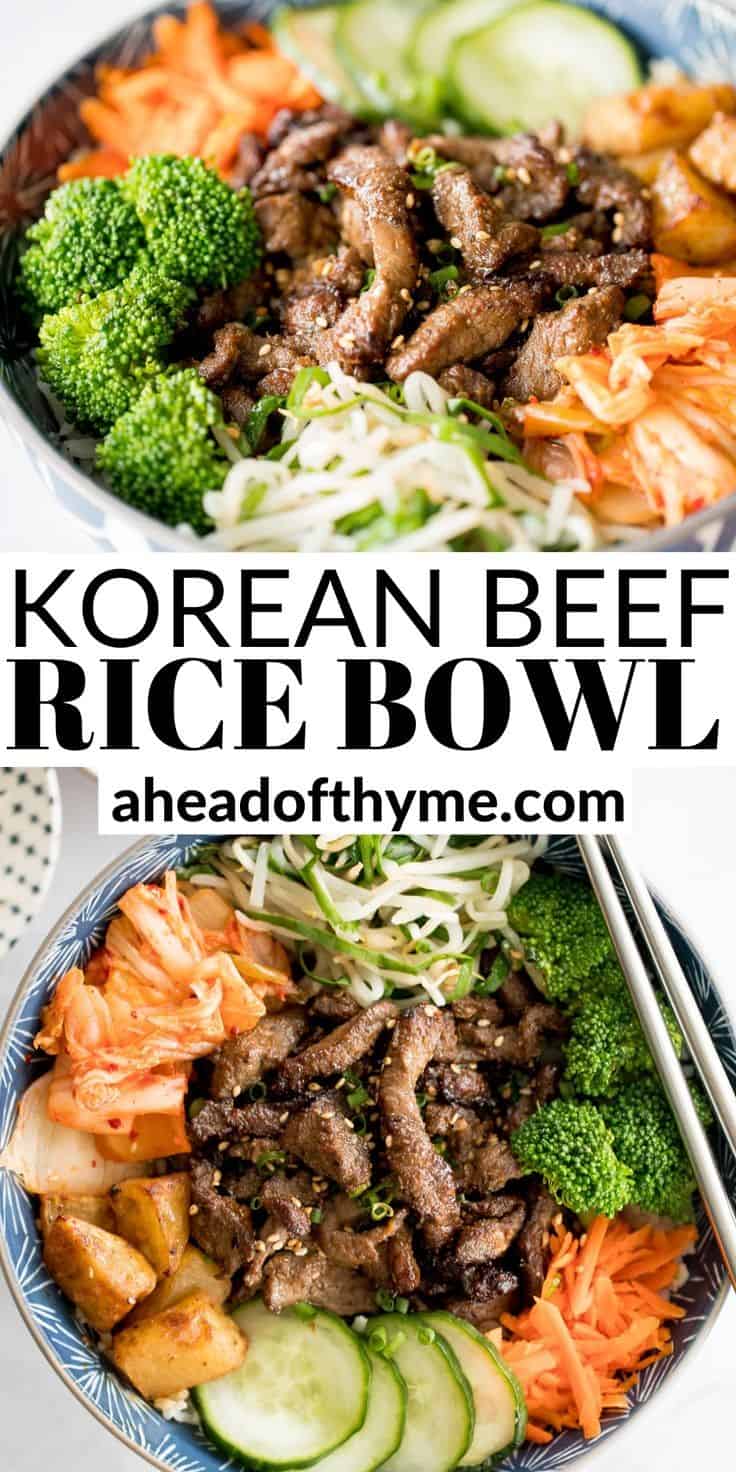 Korean Beef Steak Rice Bowl