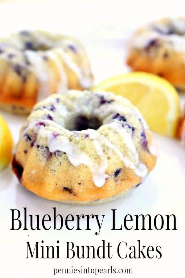 Blueberry Lemon Mini Bundt Cakes