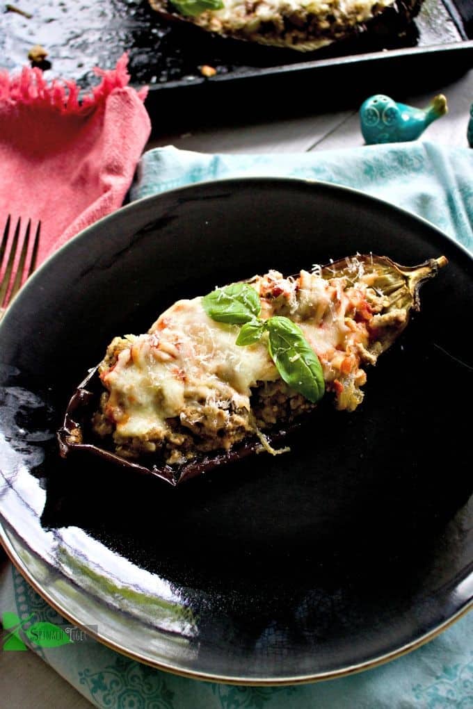 Italian Stuffed Eggplant With Ground Veal