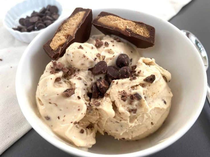 Keto Peanut Butter Cup Ice Cream