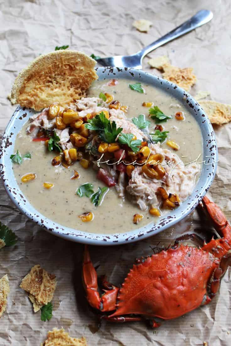 Creamy Roasted Mirliton Crab Soup