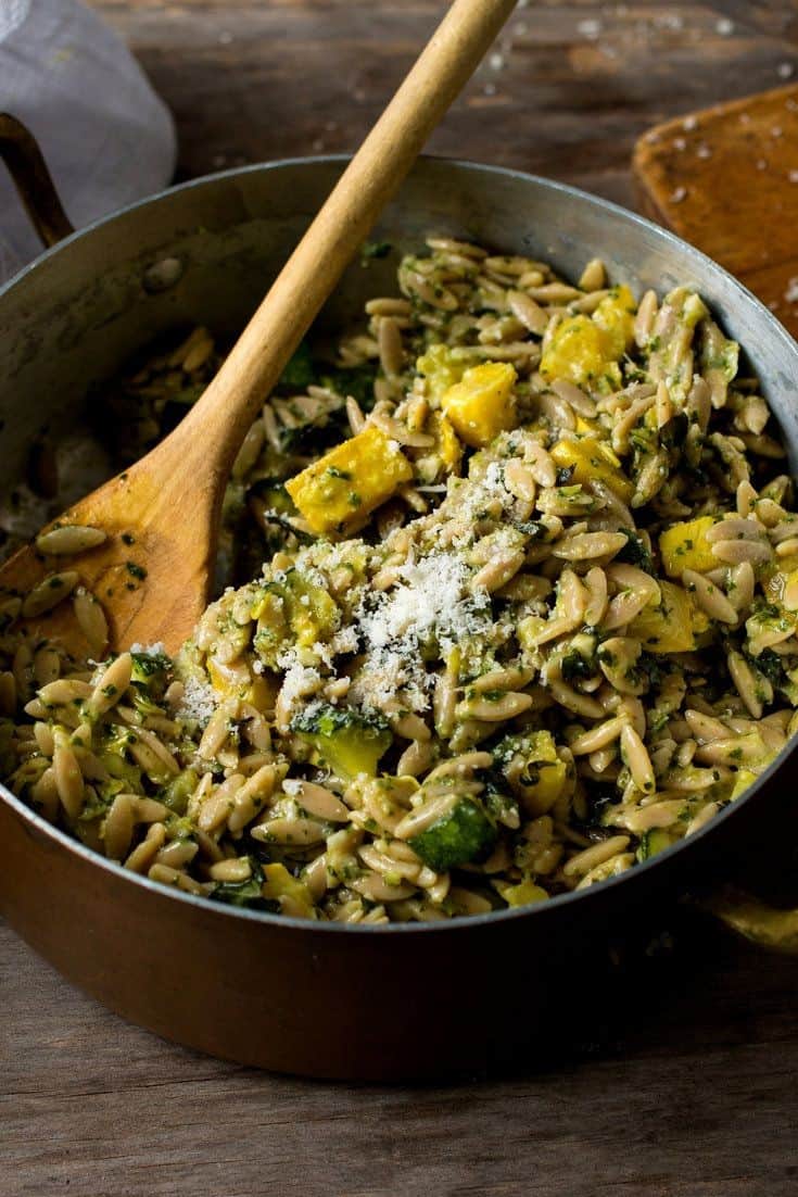 Summer Squash & Basil Pasta