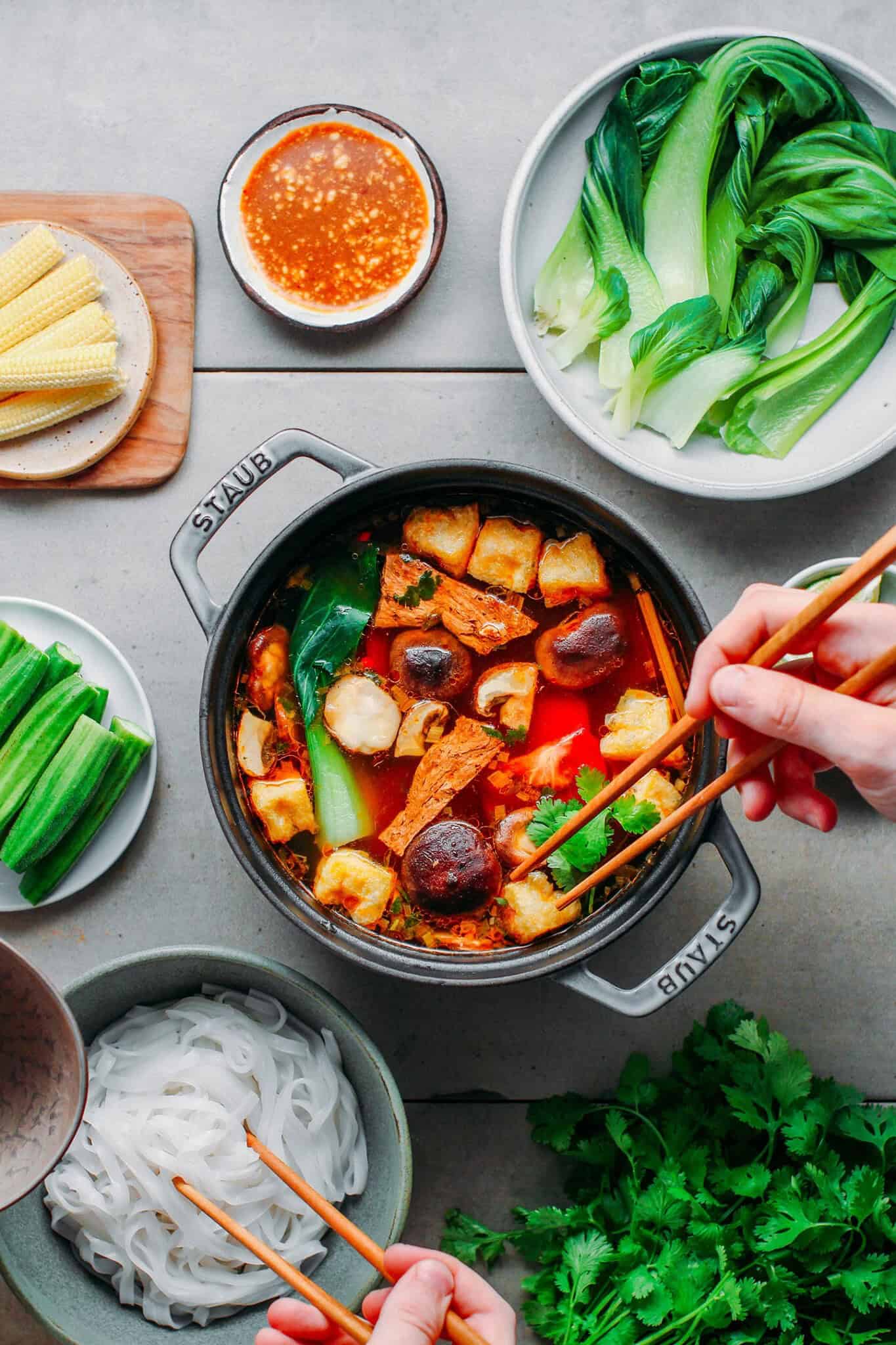 Spicy Vegan Hot Pot