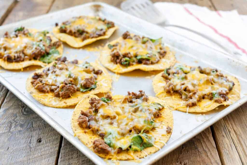 Easy Beef Tostadas