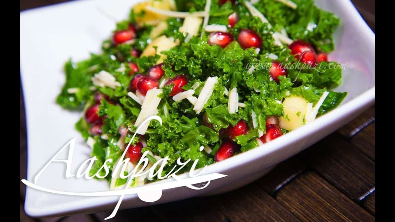 Massaged Kale Pomegranate Salad