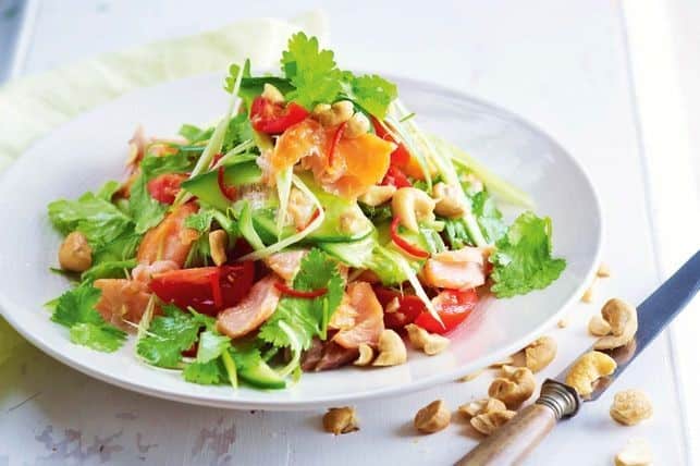 Thai smoked trout salad