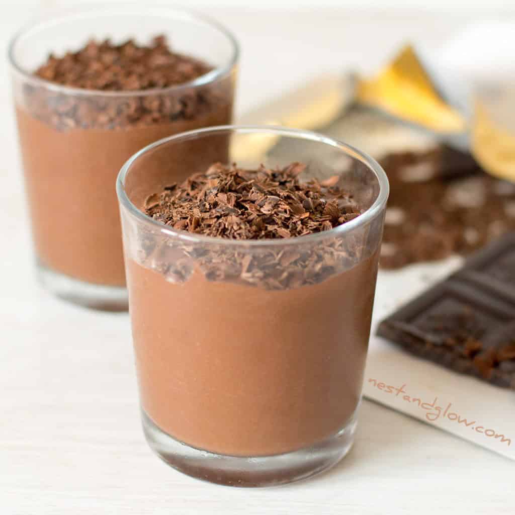 2 Ingredient Healthy Chocolate Protein Mousse Recipe – Vegan