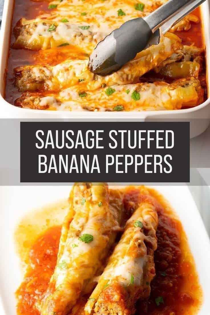 Italian Sausage Stuffed Banana Peppers