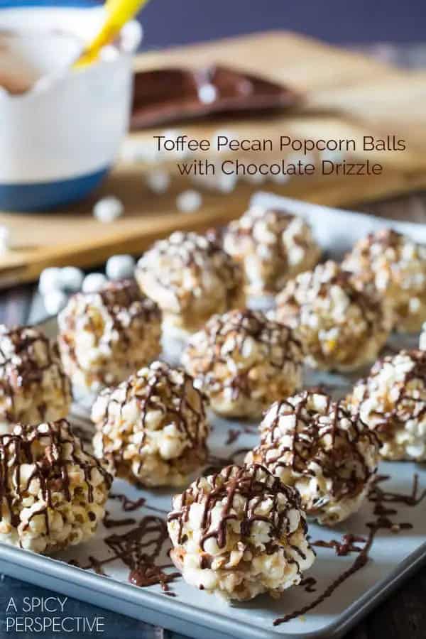 Toffee Pecan Popcorn Balls