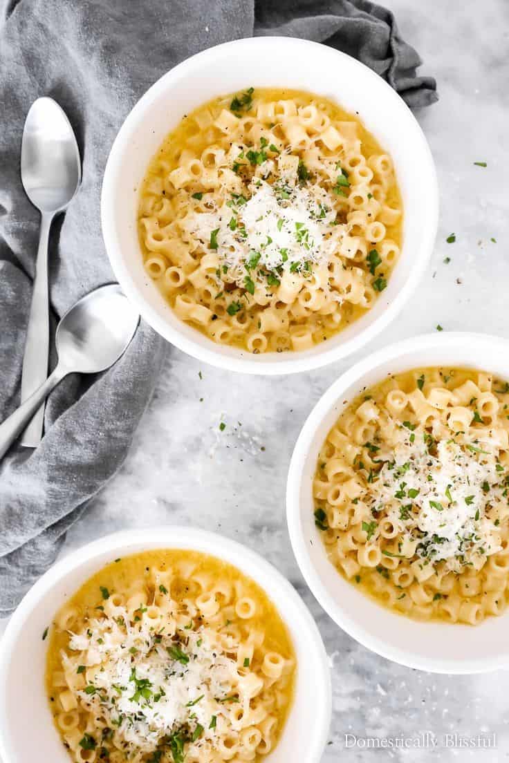 Parmesan Pasta Soup