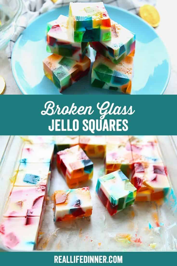 Broken Glass Jello Squares