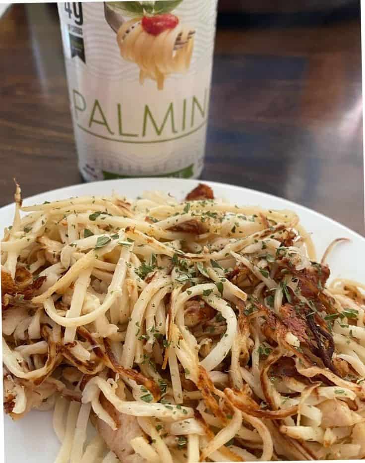 Garlic Butter Hearts Of Palm Pasta