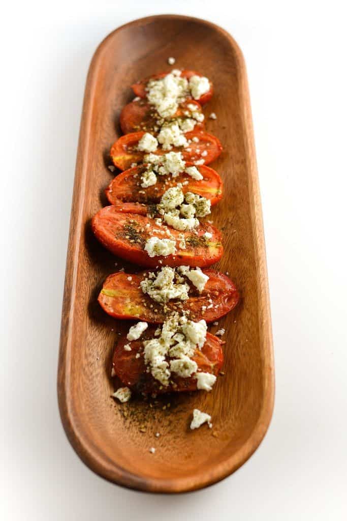 Roasted Roma Tomatoes With Feta And Za’atar