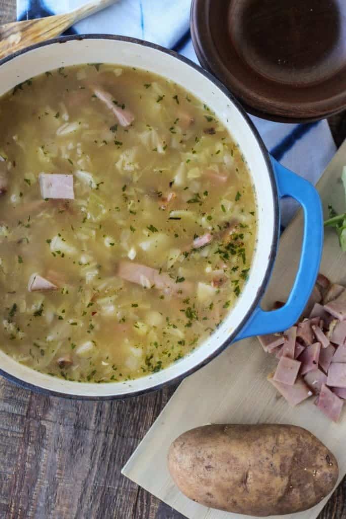 Old Fashioned Ham and Cabbage Soup