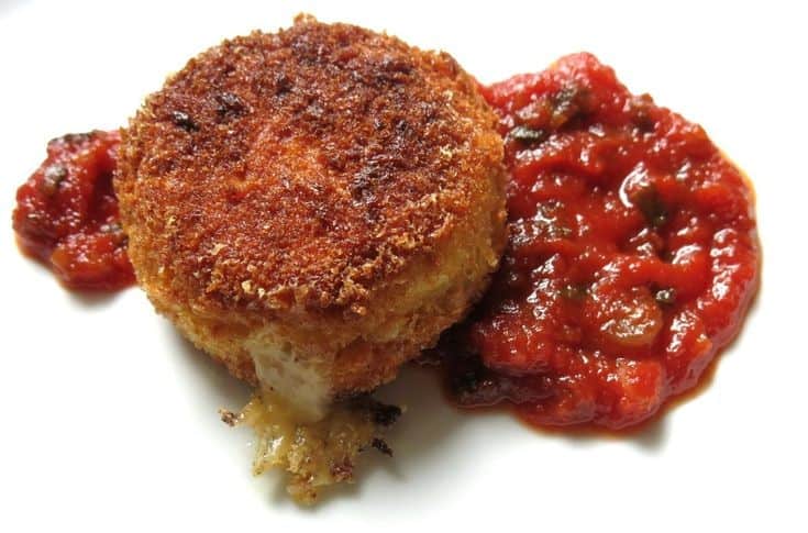 Cheese Stuffed Puffball Mushrooms With Ramp Ketchup