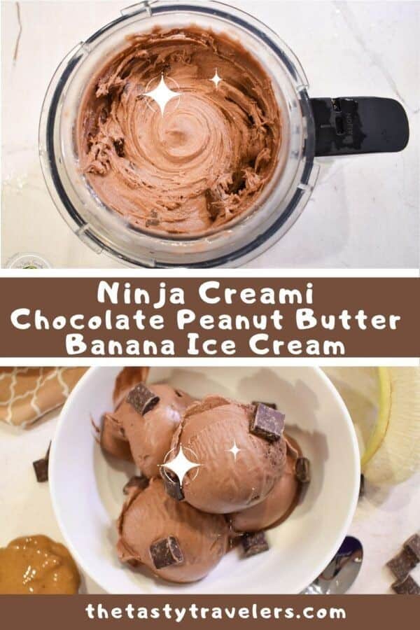 Chocolate Peanut Butter Banana Ice Cream