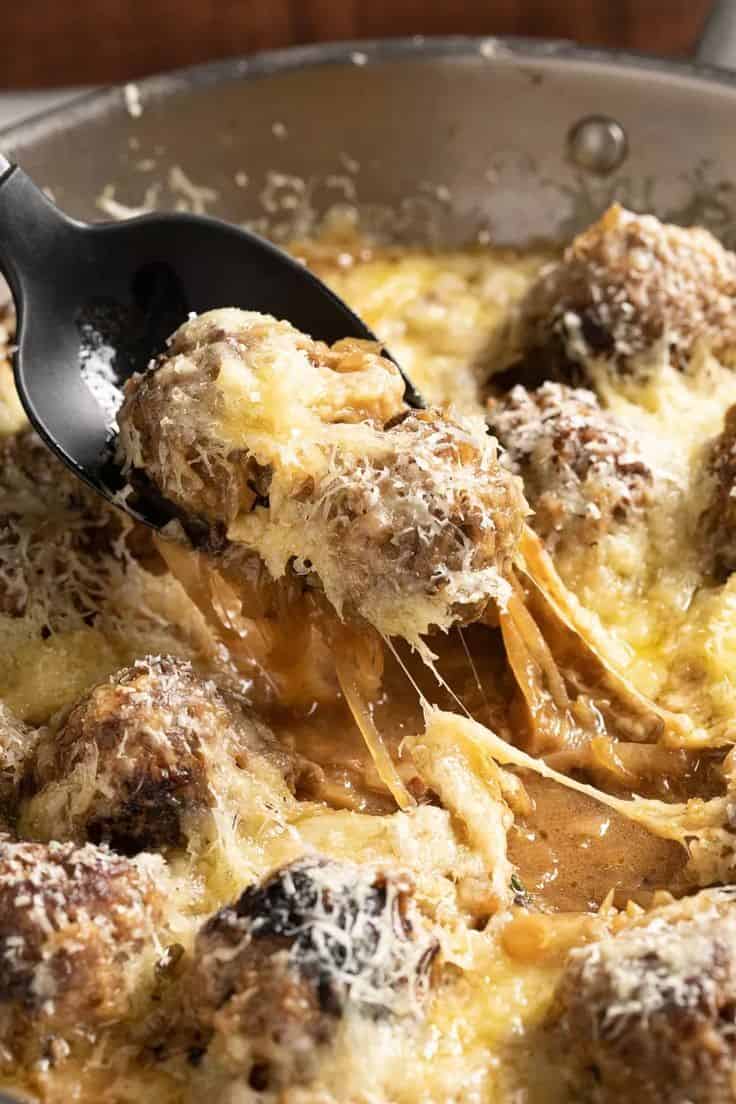 Spaghetti Squash Meatball Casserole