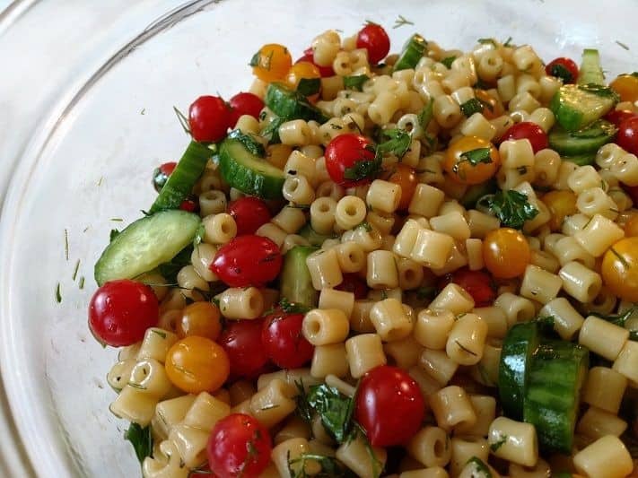 Ditalini Pasta Salad With Tomberry Tomatoes