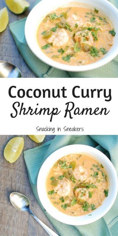 Coconut Curry Shrimp Ramen Bowl