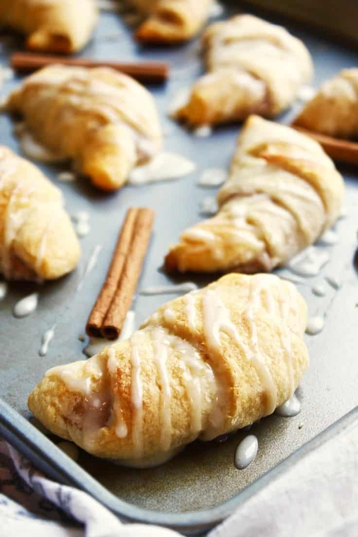 Cinnamon Cheesecake Stuffed Crescent Rolls