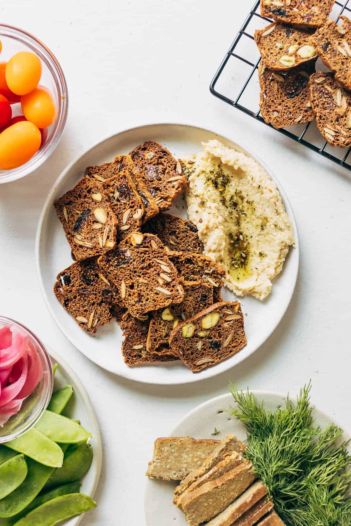 Fig, Rosemary, and Pistachio Crisps