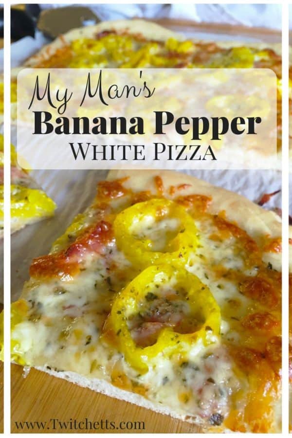 Homemade White Banana Pepper Pizza