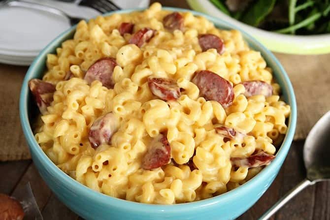 Smoked Sausage Mac and Cheese