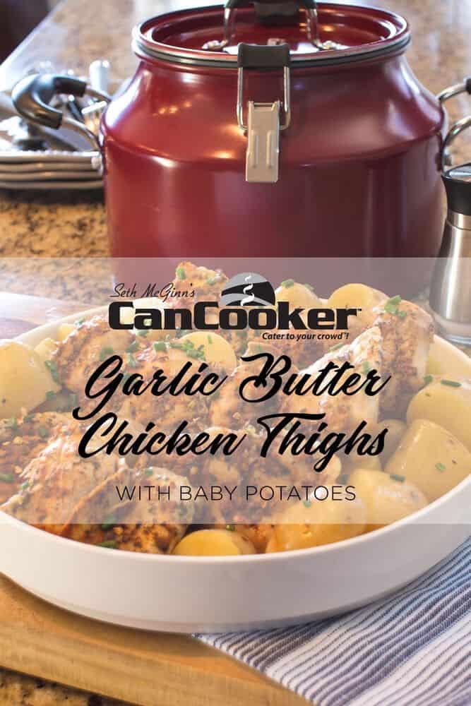 Garlic Butter Chicken Thighs With Baby Potatoes