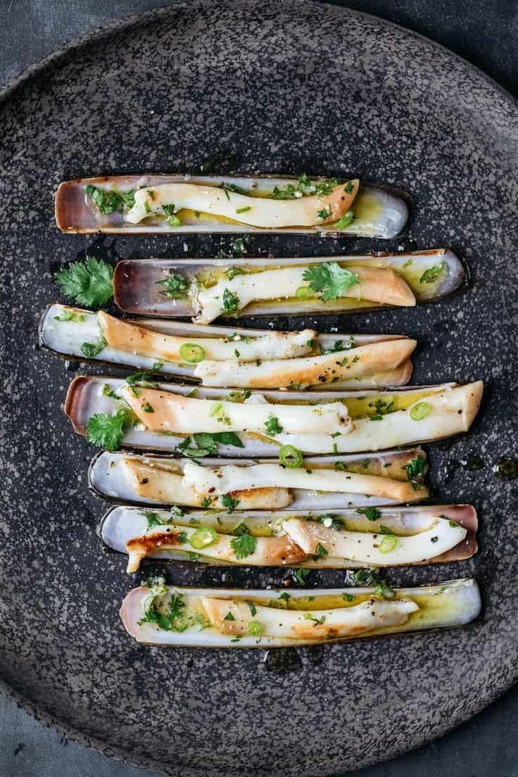 Razor Clams With Chile-Lime Vinaigrette