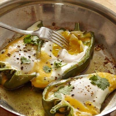 Eggs In Pepper Boats