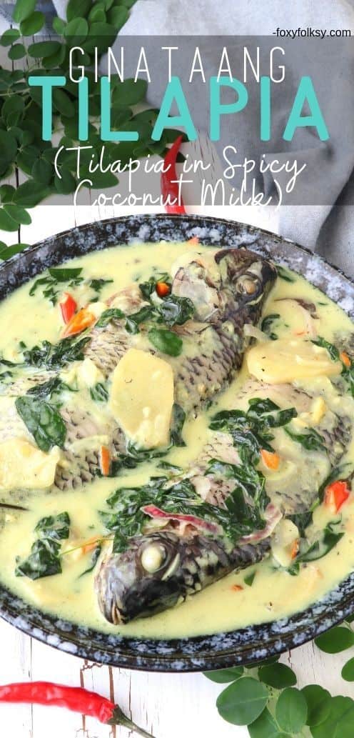 Tilipia in Spicy Coconut Milk (Ginataang Tilapia)