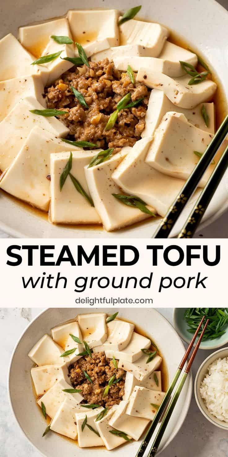 Steamed Tofu With Minced Pork