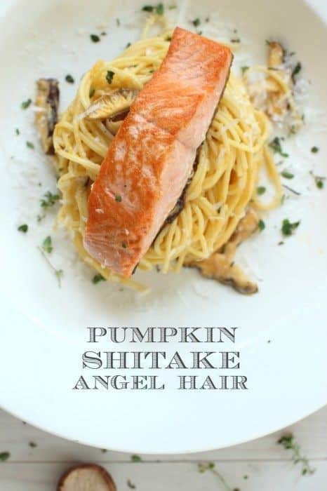 Pumpkin Angel Hair Salmon Pasta