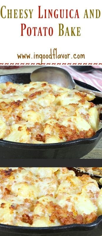 Cheesy Linguica And Potato Bake